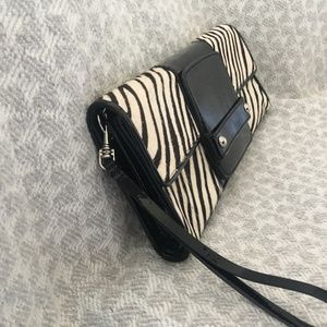 Alfani  Zebra Horse Hair Clutch